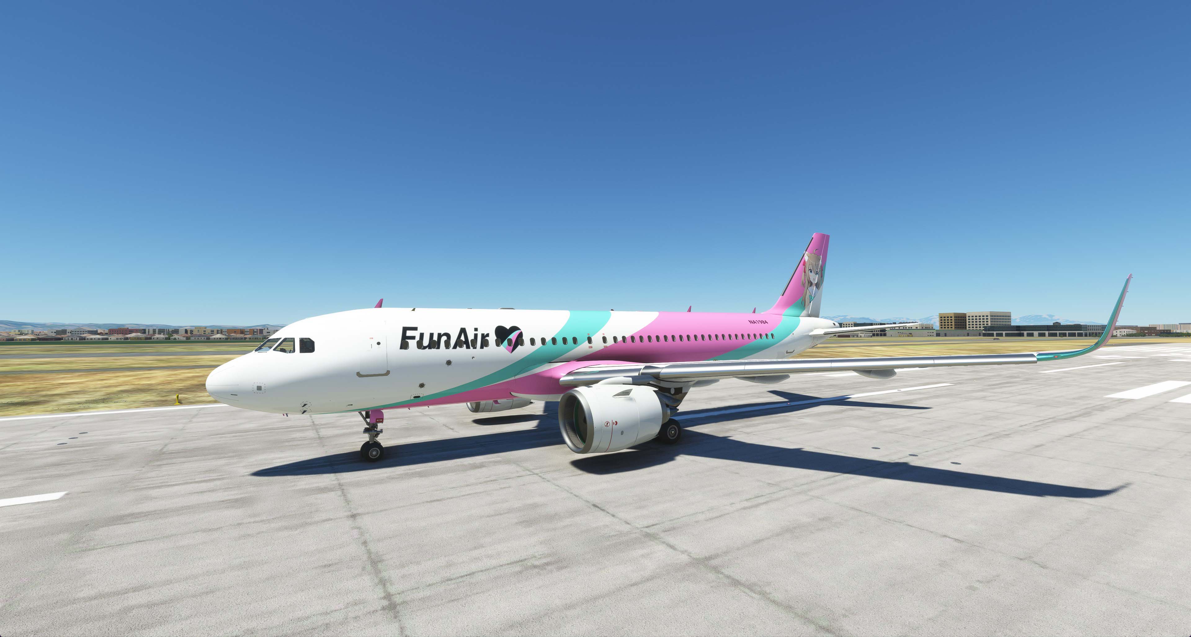 A320Neo with FunAir livery. Fun Air A320